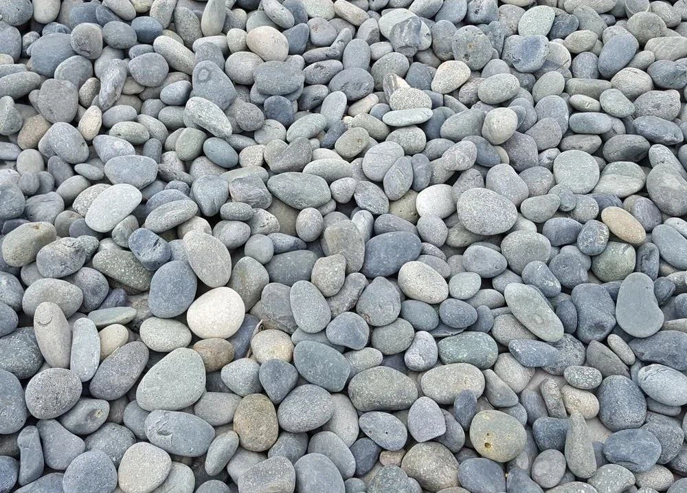 Gray mexican beach pebbles