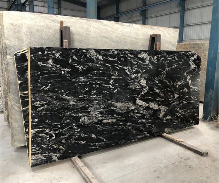Titanium Black Granite Slabs