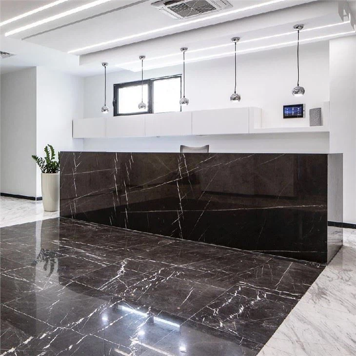 Pietra Grey Marble Polished Floor Tiles