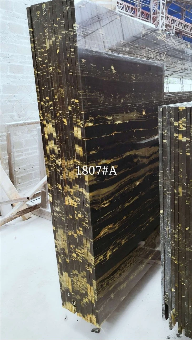 Black And Gold Portoro Marble For Countertop Background Bathroom Tiles