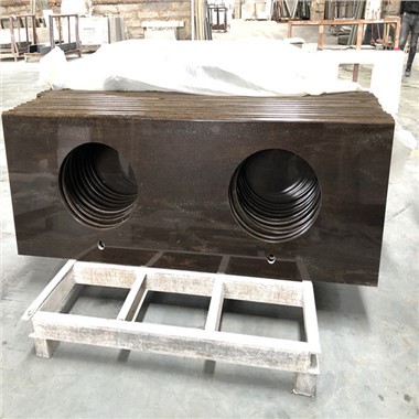 Dezè Sand Brown Marble Dalles Pou kontwa