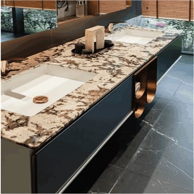 Nature Stone Snow Mountain Silver Fox Luxury Marble Countertop